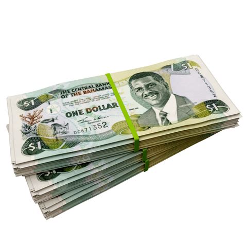 1 Bahamian Dollar Stack Pile, Bahamian Dollar Stack Pile, Bahamian ...