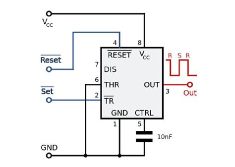 » Working of 555 timer IC explained » 555 timer IC » Hackatronic