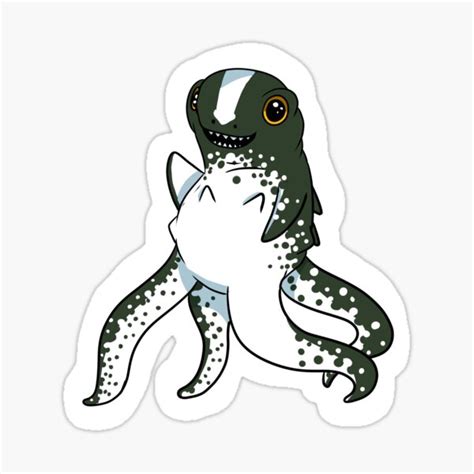 "cuddlefish subnautica sticker" Sticker for Sale by mikadofanart ...