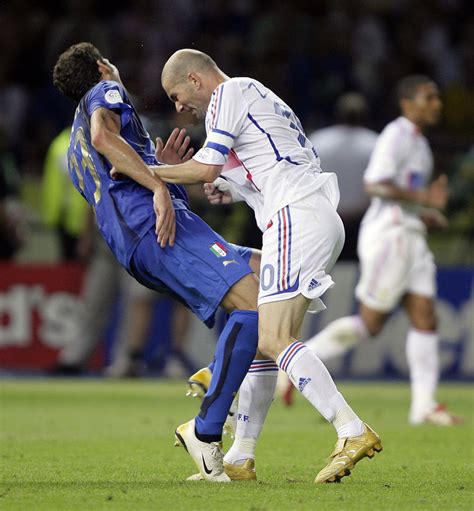 Football Wallpaper: Zidane vs. Materazzi World Cup Final (France vs. Italy in World Cup 2006)