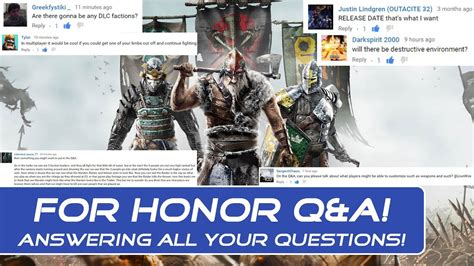 For Honor Q&A! New Gameplay, Character Customization & Campaign in For Honor - All YOUR ...