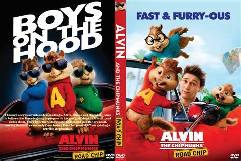 Alvin and the Chipmunks: The Road Chip DVD Cover (2015) Custom Art