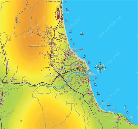 Moraitika and Messonghi map - AtCorfu