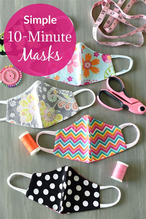 Simple & Comfortable Face Mask Pattern - Crazy Little Projects