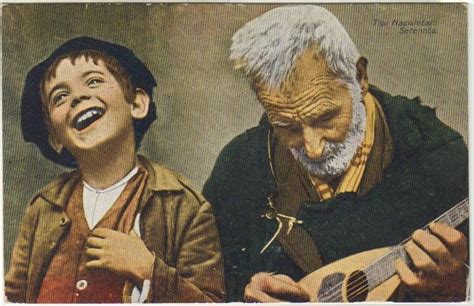 File:Tipi Napoletani - Serenata (Naples, Boy and old man playing serenade) - Old postcard.jpg ...