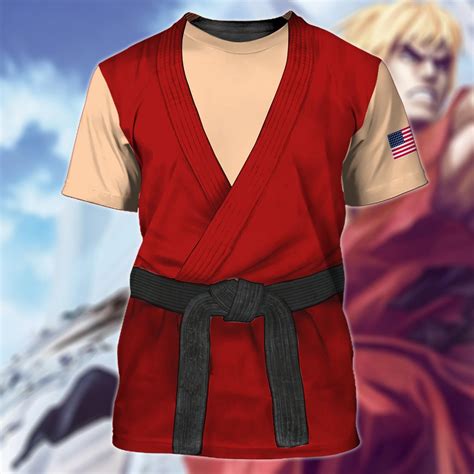 Costume Street Fighter Ken, Ken Street Fighter Cosplay 3D Hoodie sold ...