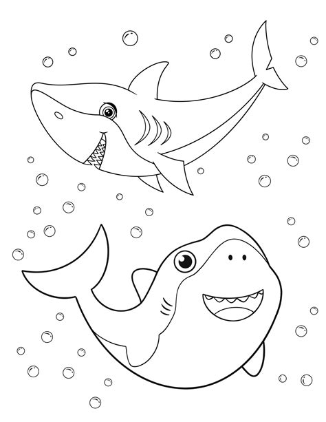 Spectacular Shark Coloring Pages for Kids and Adults