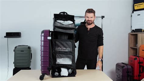 Check-In Closet - Solgaard Suitcase with Integrated Shelving System - YouTube