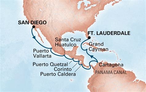 Panama Canal Cruise Map - Share Map