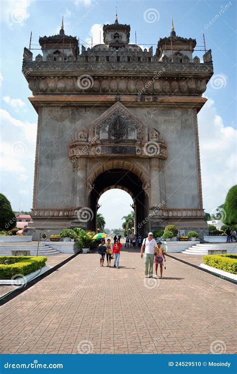 Patuxai, Lao editorial image. Image of place, history - 24529510