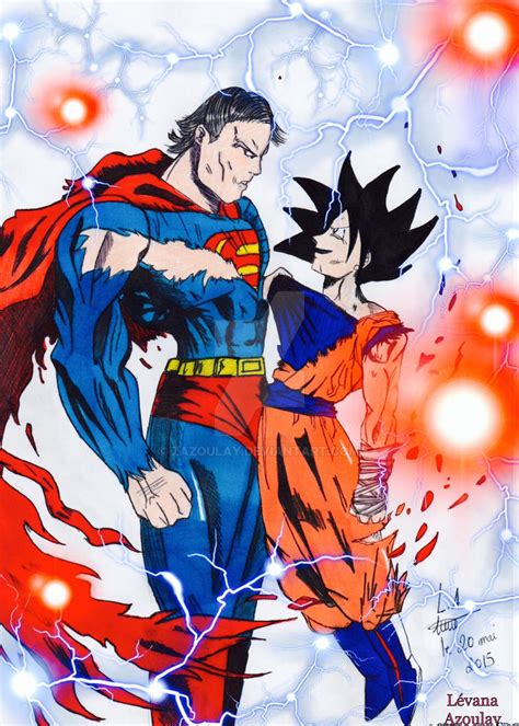 Superman vs Son Goku (crossover fanart) by Zazoulay on DeviantArt