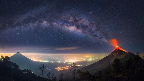 Albert Dros, Nature, Landscape, Trees, Forest, Guatemala, Volcano ...