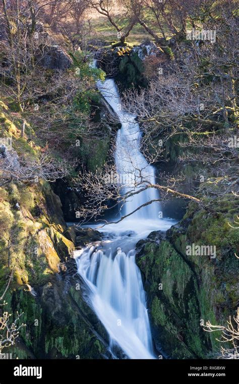 Llanberis waterfall hi-res stock photography and images - Alamy