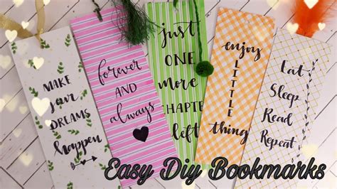 Bookmark Design Ideas: Easy DIY Paper Craft & Creative Inspiration