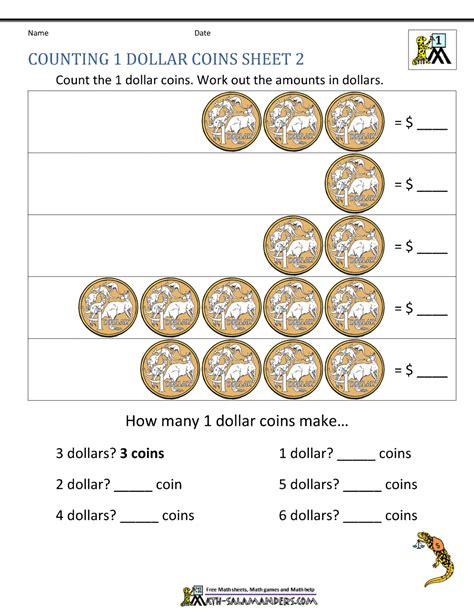 Australian Money Worksheets