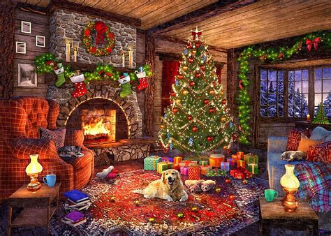 Share more than 62 cozy christmas fireplace wallpaper best - in.cdgdbentre