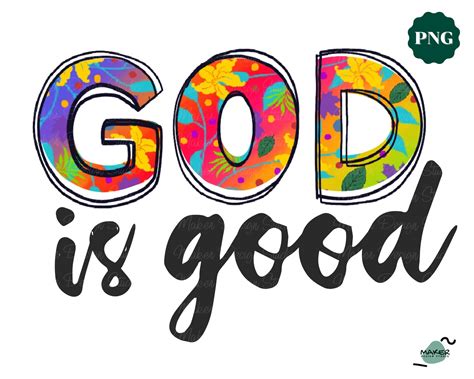 God is Good Png God Png for Sublimation Printable Instant - Etsy Israel