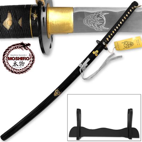 MOSHIRO Kill Bill Bud's DEMON Sword Battle Ready Katana Engraved ...