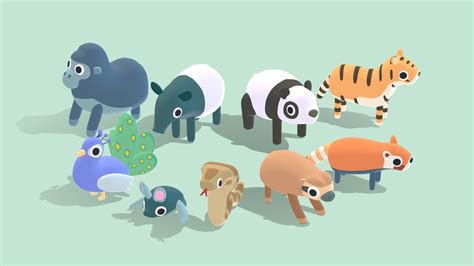 Quirky Series - Jungle Animals Vol 1 - Buy Royalty Free 3D model by Omabuarts Studio (@omabuarts ...