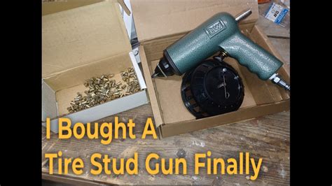 I Bought a Tire Stud Gun Finally - YouTube