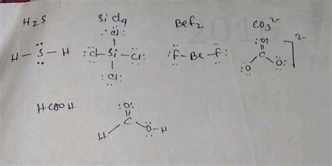 Draw the Lewis structures for the following molecules and ions : H2S ...