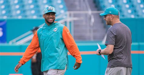 Miami Dolphins’ quarterbacks coach Darrell Bevell didn’t let a detached ...