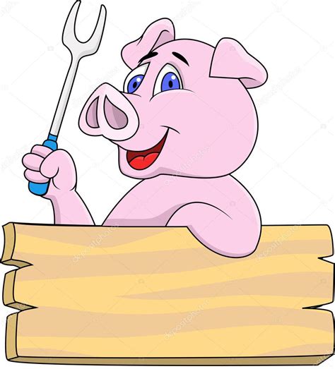 Pig Chef cartoon — Stock Vector © idesign2000 #10661436