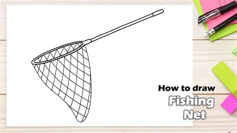 How to draw Fishing Net - YouTube