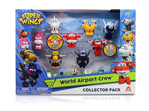 Super Wings - Season 2 - Transform-a-Bots World Airport Crew ...