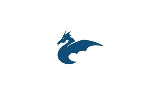 Blue Dragon Logo | Dragon silhouette, Dragon illustration, Logo ...