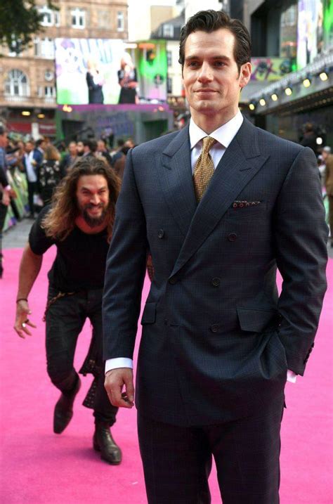 Jason Momoa sneaks up on Cavill | Jason Momoa Sneaks Up on Henry Cavill | Know Your Meme