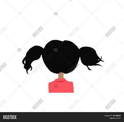 Cartoon Girl Back Head Image & Photo (Free Trial) | Bigstock