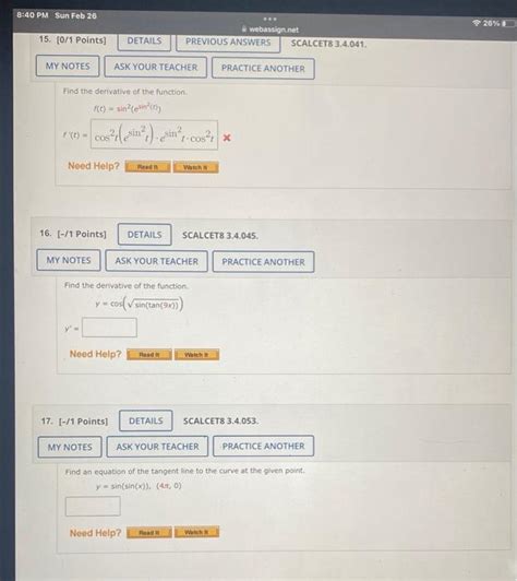 Solved Find the derivative of the function. | Chegg.com