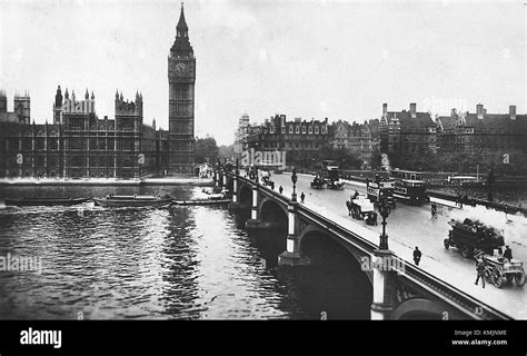 Westminster Bridge in 1928 Stock Photo - Alamy