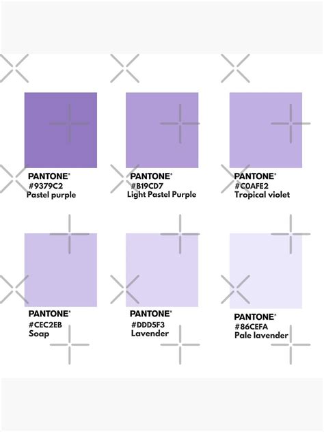 Lámina fotográfica «Muestra de color pantone degradado morado claro» de ...