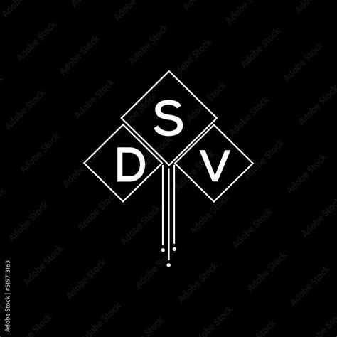 DSV letter logo design with white background in illustrator, DSV vector ...