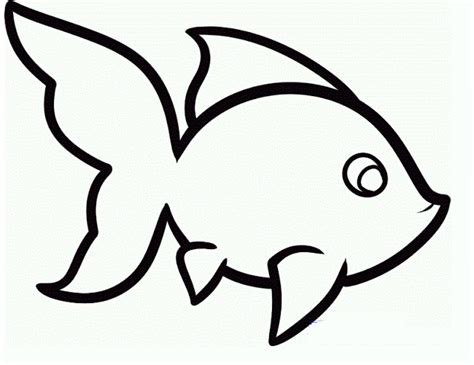 Fish Drawing Outline | Free download on ClipArtMag