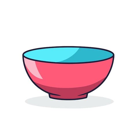 Premium Vector | Vector of a colorful flatlay of a pink and blue bowl ...