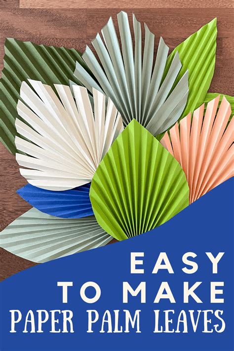 Easy to Make Paper Palm Leaves • A Subtle Revelry