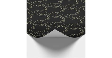 Black Cat Wrapping Paper Cat Christmas Paper | Zazzle