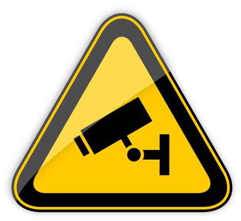 CCTV in Operation Warning Sign PNG Clipart - Best WEB Clipart