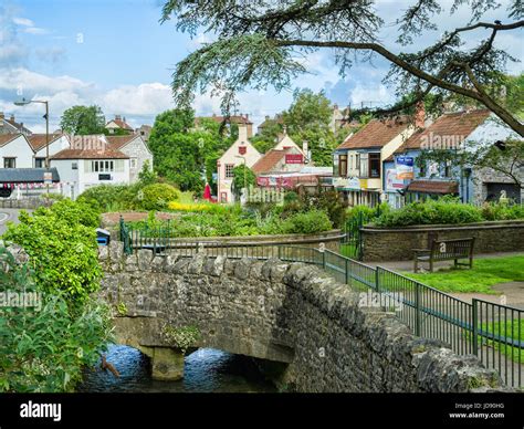 5 June 2017: Cheddar Gorge, Somerset, England, UK - The village of Cheddar, famous as the home ...