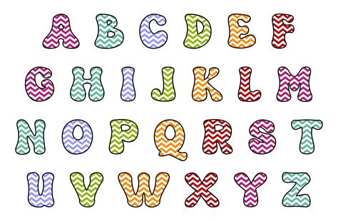 Alphabet In Bubble Letters Printable