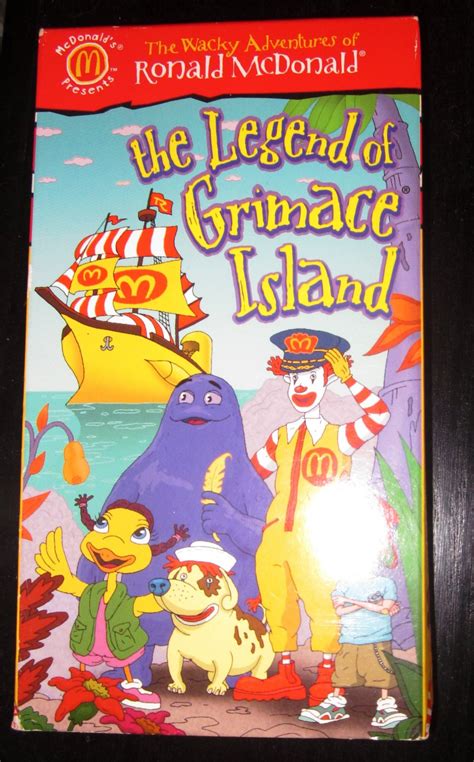 Wacky Adventures of Ronald McDonald Legend of Grimace Island VHS