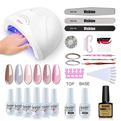 Vishine Gel Nail Polish Starter Kit with 48W SUNOne UV LED Nail Lamp Review - LuxClout.com | Gel ...