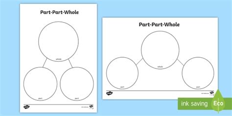 Part-Part-Whole Blank A4 Templates (teacher made)