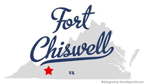 Map of Fort Chiswell, VA, Virginia