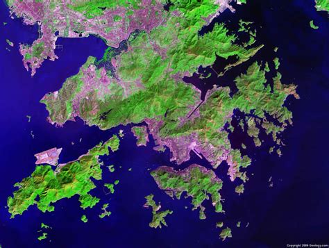 Hong Kong Map and Satellite Image