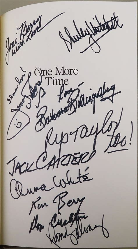 One More Time: A Memoir [SIGNED by 36 CELEBRITIES, including Carol Burnett & Janet Leigh] by ...