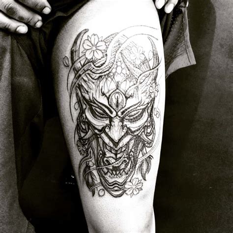 [UPDATED] 36 Powerful Hannya Mask Tattoos